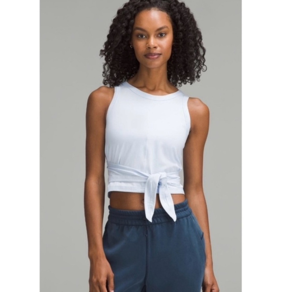 Lululemon Light Blue It’s a Tie Tank Top Size 6